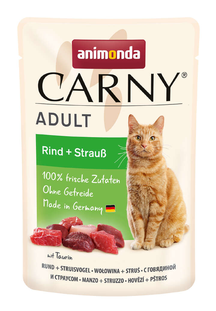 animonda Katzen-Nassfutter Rind und Strauss